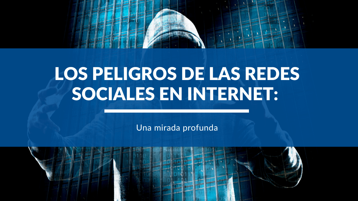 carátula de blog peligros de las redes sociales en internet